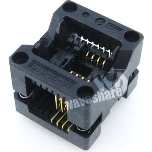 SOP8 SO8 SOIC8 OTS-8(16)-1.27-03 Enplas IC Test Burn-in Socket Programming Adapter 1.27mm Pitch 3.9mm Width
