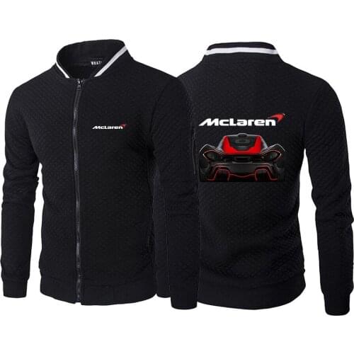 Mens Brand Hoodies Sweatshirts McLaren Car Logo Winter Men Patchwork Hoody Fleece Tracksuit Male Warm Hooded Zipper Sportswear