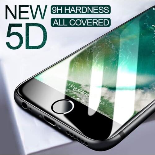 5D Full cover Tempered Glass For iphone X XR XS XS Max Screen Protector For iphone 6 6s 7 8 plus 10 protective Glass Film
