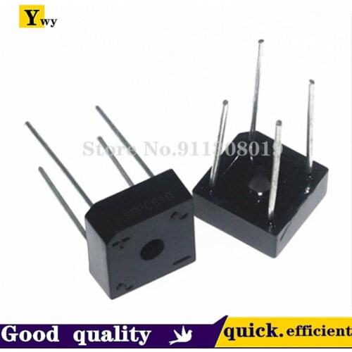 10PCS KBPC610 BR610 DIODE BRIDGE 1000V 6A BR-6 bridge rectifier new and original IC