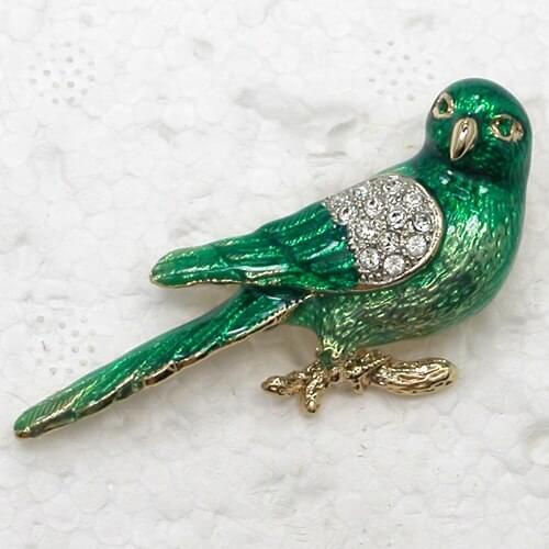 12pcs.lot Wholesale Fashion Brooch Crystal Rhinestone Enamel Bird Pin brooches C102113