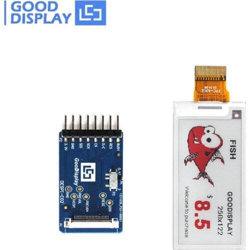 2.13 Inch 250x122 Raspberry E-Ink Display Color Red EPD Panel