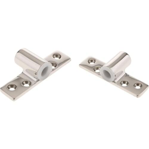 2pcs Flush Mount 316 Stainless Steel Rowlock / Oarlock Sockets For Marine Boat
