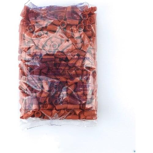 2017 NEW 100pcs/lot P4 Twist Nut Electrical Wire Connector Terminals Cap Spring Insert Assortment Color Orange