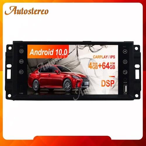Android 10.0 Car Multimedia Player Stereo Radio DVD Player For Jeep Compass Wrangler Full Touch Car GPS Map Navigation Dashboard