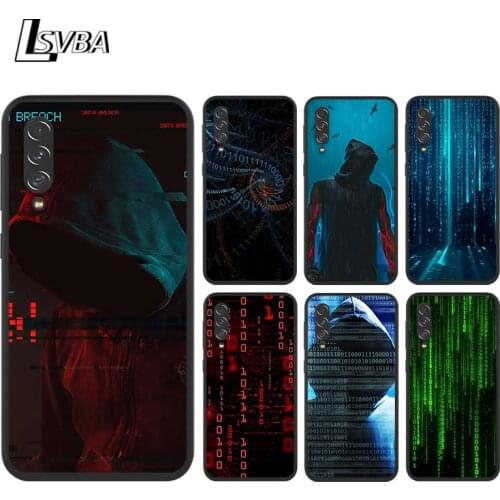 Hacker code For Samsung Galaxy A90 A80 A70 S A60 A50S A30 S A40 S A2 A20E A20 S A10S A10 E Black Soft Phone Case
