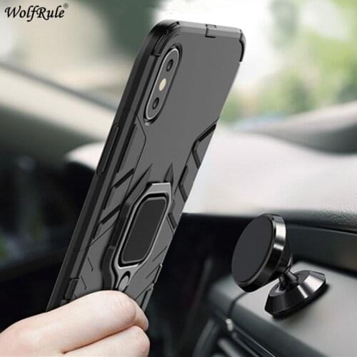 Phone Case For Xiaomi Mi A2 Lite 8 SE Max 3 Redmi 6 5 Plus Note 5 Pro Pocophone F1 Cover Ring Holder Stand Armor Bumper Funda
