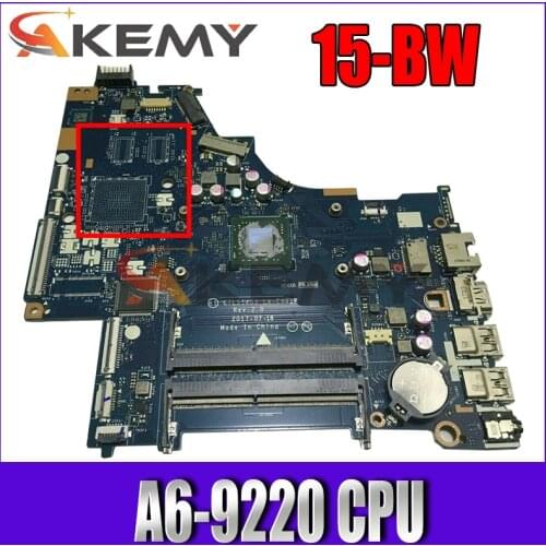 For HP PAVILION 15-BW 255 G6 Laptop Motherboard 926268-601 CTL51/53 LA-E841P DDR4 With AMD A6-9220 CPU MB 100% Tested Fast Ship