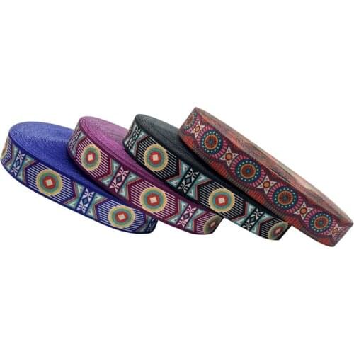 10Yards 15mm Geometry printed Stripe fold over elastic Aztec FOE Handmade Accessories DIY Hair tie Party Decor