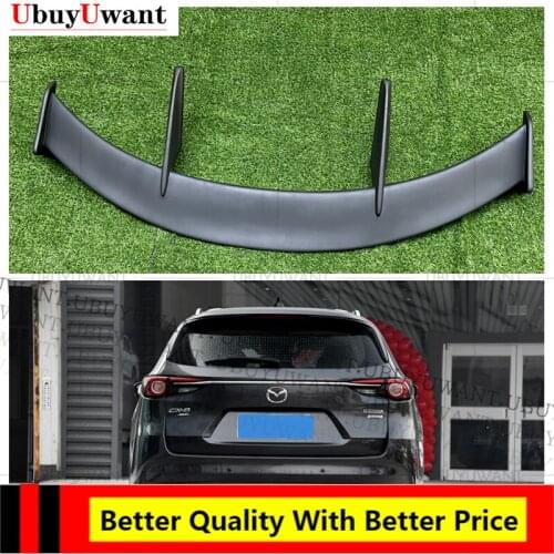 EPFBSQP For Mazda CX-8 HatchBack 2019 - 2021 Car Tail Wing Decoration Carbon Fiber / FRP Rear Trunk Spoiler Car Styling