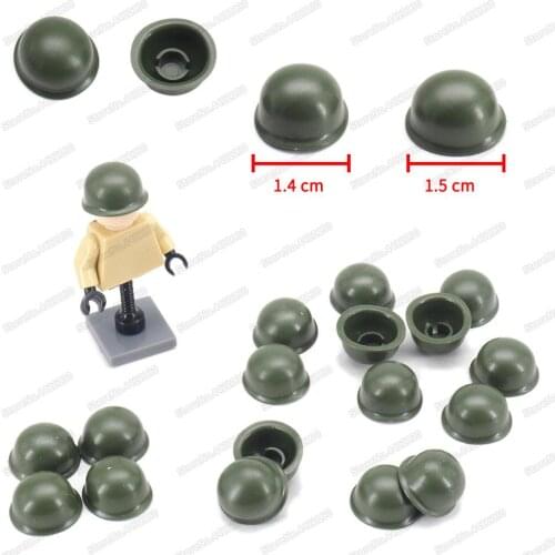 Us Army Figures Helmet Military Building Block Weapons Steel Helmet Set Moc WW2 Special Soldier Equipment Model Gifts Child Toys