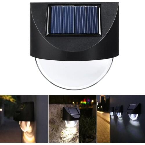 Solar Fence Lights Outdoor Step Villa Garden Balcony Wall Lights Household Lights Waterproof Stair Guide Decoration J2Y