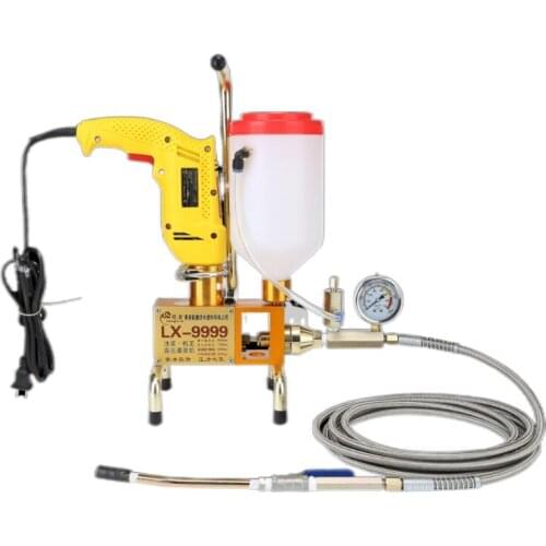 2.6L/Min Epoxy injection pump Epoxy / Polyurethane foam Grouting Machine Steel Hose concrete repair crack 999 high quality 910W