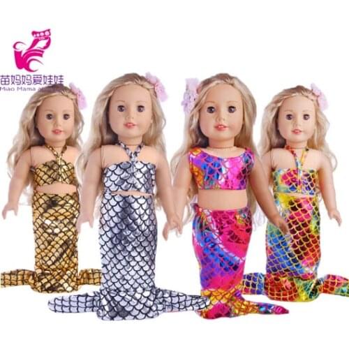 Doll Clothes18 inch girl doll Mermaid dress for 18" girl doll fish dress up accessory
