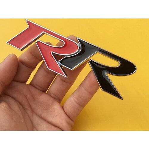 1 Pcs 3D Metal RR Emblem Decoration Decal Body Tail Trunk Badge Car Stickers For Honda Civic Mugen Accord Crv City Car Styling
