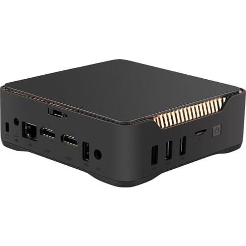 Mini HTPC AK3H Fanless Mini PC Apollo Lake Celeron J3455 6GB RAM 128G ROM Win 10 Ubuntu VGA HDMI Bluetooth Desktop NUC TV Box