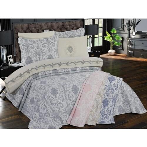 Çeyizdiyarı Damaks 7 Piece set the Bride Set Gray