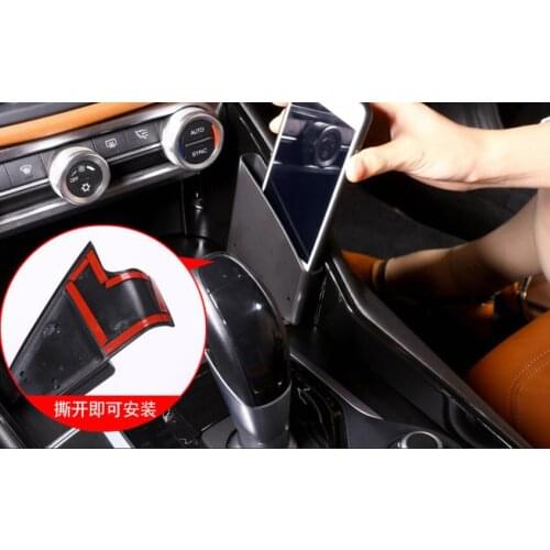 For Alfa Romeo Giulia 2017 Plastic Center Console Storage Box Phone Card Box Tray Car Accessories