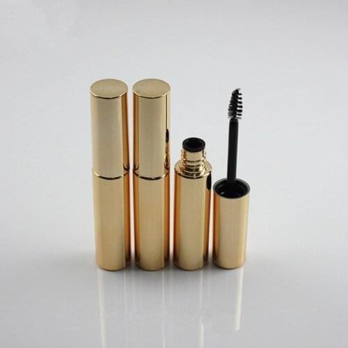 30/50/100pcs 8ML Empty Mascara Tube Packing Eyelash Vial Liquid Bottle Sparkly Gold Mascara Tubes Refillable Bottle Makeup Tools