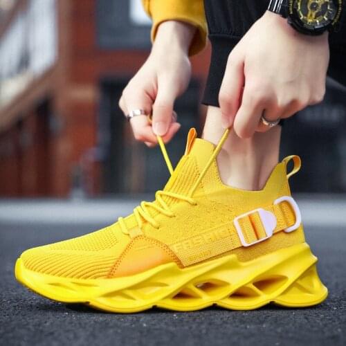 Sports Mens Mesh Shoes Lightweight Breathable Flying Woven Men Korean-Style Trendy Plus Size Running Shoe Fitness Travel Shoes