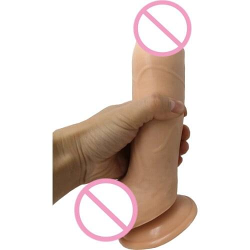 AMABOOM 21*5CM Super Huge Dildo Realistic Soft Penis with Suction Cup Big Dildo Sex Toys for Woman Anal Butt Dick for woman