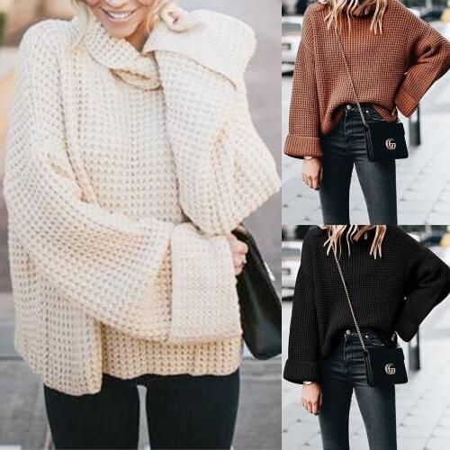 Fall Winter Sweater Women Turtleneck Long Sleeve Sweater Loose Top Plus Size Fashion Casual Female Clothing Blouse Pullovers