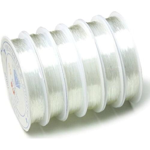 Fashion 1 Roll Elastic Crystal Rope String Cord Thread For DIY Bracelet Jewelry Findings Accessories 0.5/0.6/0.7/0.8/1MM