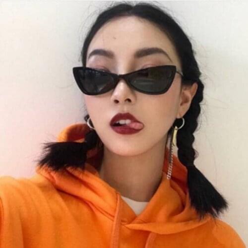 2020 Vintage Cat Eye Sunglasses Women Fashion Brand Designer Small Frame Sun Glasses for Women Classic Colorful Shades UV400