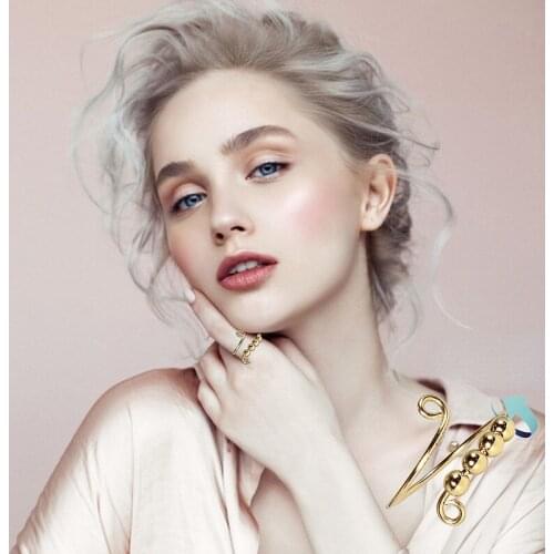 Rotatable Bead Ring Creative Stress Relief Accessories Geometric Bracelet Men and Women Adjustable Jewelry Accessories Gift Ring