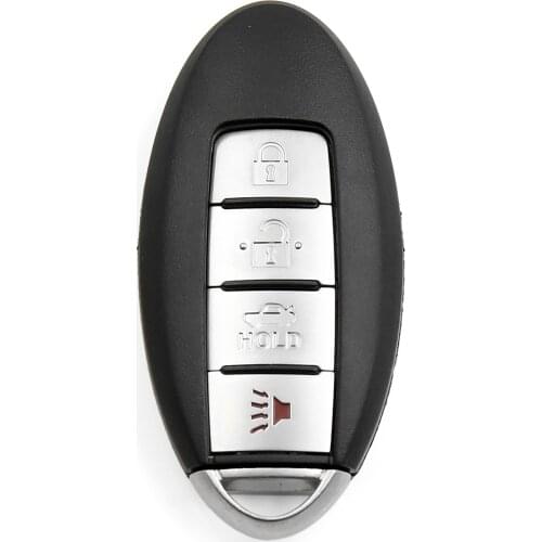 X AUTOHAUX 4 Button Insert Key Remote Shell Replacement KR55WK48903 KR55WK49622 For Nissan Maxima 2009-2014 For Altima 2007-2012