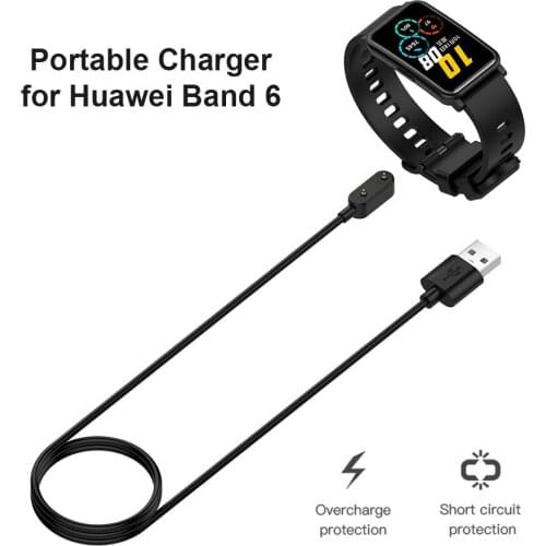 1m USB Charging Cable For Huawei Band 6 Pro/Huawei Watch Fit Honor Band 6/Watch ES Charger Cord Protable Magnetic Charger Dock