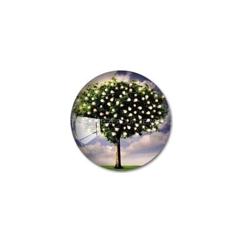 ZEROUP 20pcs/lot 12mm 20mm 25mm 30mm DIY handmade round photos Glass Cabochon body jewelry finding Fit Cameo Blank Settings