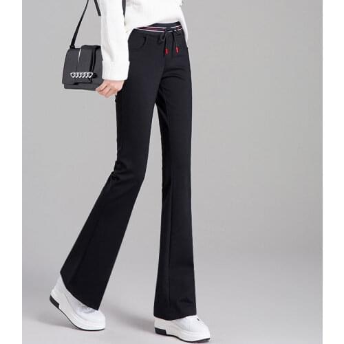 Women Pants Womens High Waist Cropped Trousers 2021 Spring Pants Pantalones De Mujer