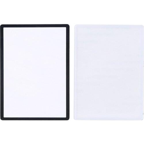 1pc Compatible With New 3DS LL 3DSXL Replacement Black White Top Front Screen Frame Lens Cover LCD Screen Protector panel