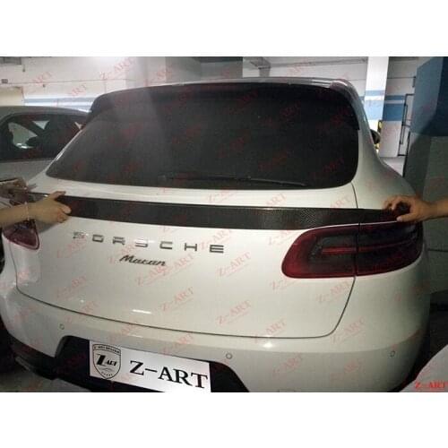 2014-2017 Z-ART for Macan S carbon fiber rear spoiler carbon fiber tail spoiler for Macan
