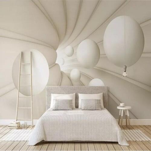 Custom 3D Wallpaper Rolls Modern 3D Abstract Space Ball Mural Painting Wall Cloth Living Room Bedroom Background Wall Home Decor