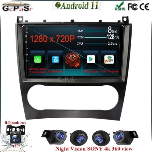 9 " 6G+128G Autoradio Android 11 for Benz W203 W209 C180 C200 C220 C230 Video multimediale per Auto autoradio GPS