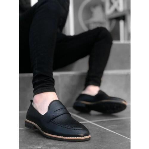 BA0009 Corcik Black Skin Classic Men Boots