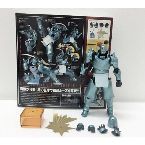 Revoltech Yamaguchi No.116 Fullmetal Alchemist Edward Elric No.117 Alphonse Action Figure Toy Doll Gift For Christmas 16cm
