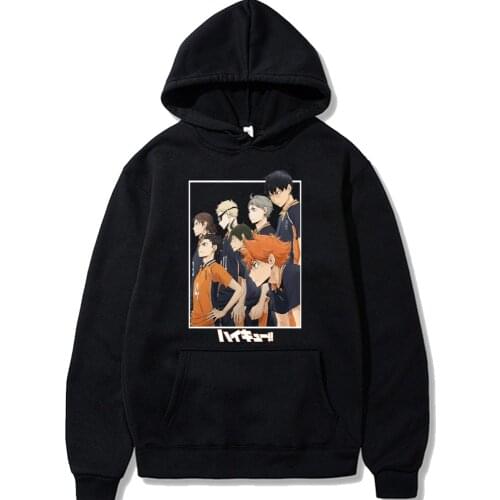 Volleyball Junior Haikyuu Hoodies Unisex Kuroo Anime Bokuto Manga Shoyo Volleyball Creative Hoodie Streetwear Fashion Sweatshirt
