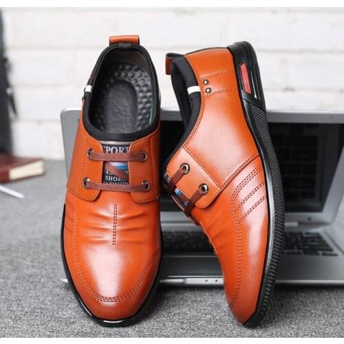 Luxury Mens Business Casual Shoes Breathable Lace Casual Mens Shoes Mens Loafers Zapatos De Hombre Mocassin Homme