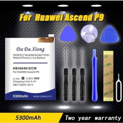 New Model [ HB366481ECW ] Battery for Huawei Ascend P9 EVA-AL00 AL10 EVA-TL00 For Ascend P9 Lite G9, Honor 8, 5C