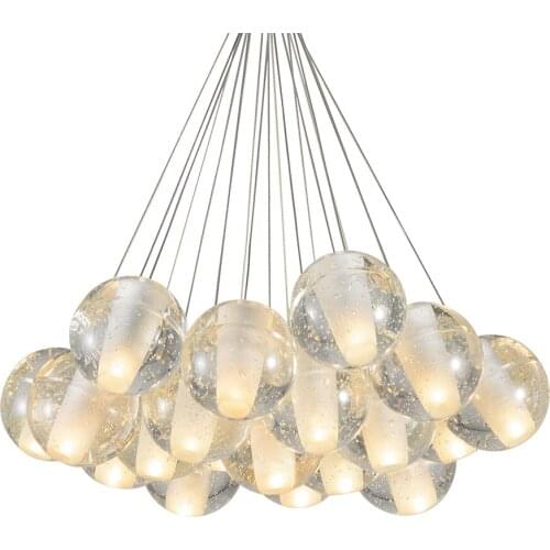 Drop Chandelier crystal ball Modern Lighting Led Living Kids dinner bedroom light stair lobby hotel Restaurant Pendant Lamp