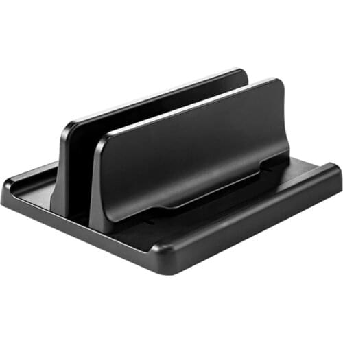 Adjustable Vertical Laptop Tablet Stand Bookshelf Suporte notebook Aluminum Alloy Bracket Dual Notebook PC Desk Holder Support