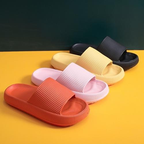 Women Thick Platform Slippers Summer Beach Eva Soft Sole Slide Sandals Leisure Men Bathroom Anti-slip Shoes