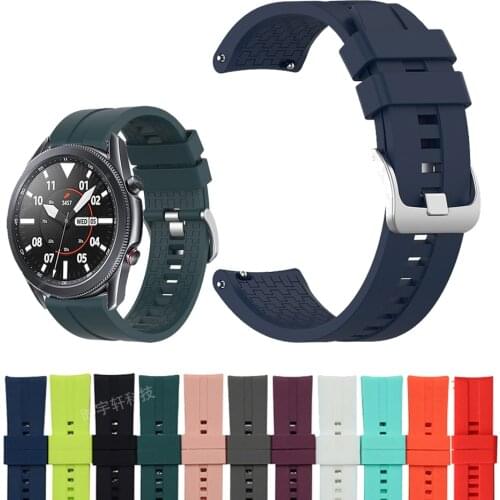 Silicone Wristband Strap For Samsung Galaxy Watch 3 45mm SM-R840 Band Watchband for Samsung Watch 46mm SM-R800 Bracelet