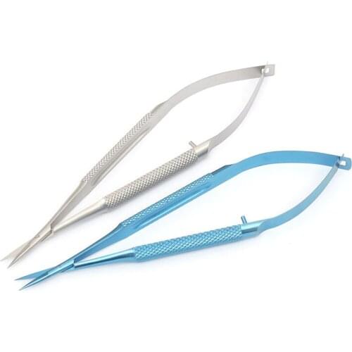Titanium 12.5cm-18cm Dental scissors Ophthalmic Micro Cornea scissors Surgery tool Ophthalmic Instrument