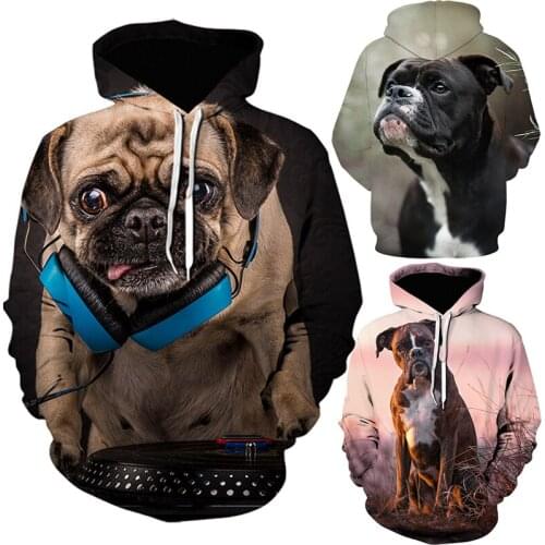 Dog Animal 3D Printed Hoodies Brand Sweatshirts Men Women Hooded Hoodies Pullover Fashion Tracksuits Hip Hop Autumn Streetwear