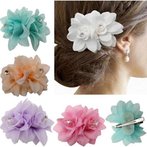 Trend White Flower Hairpin Bride Wedding Hair Accessories Hair Accessories Wedding Summer Hair Clip For Party Gown And Vacation