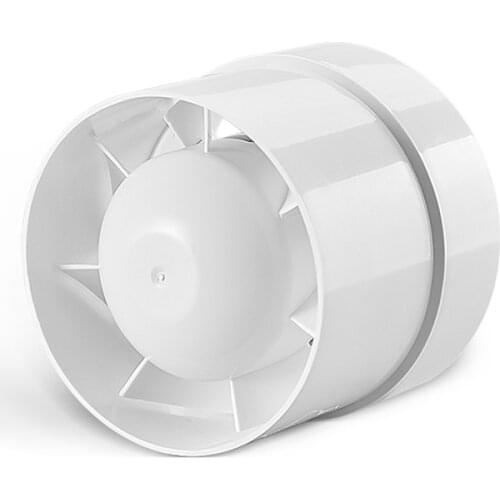 Inline Duct Fan, HVAC Exhaust Intake Fan, Low Noise, Exhaust Air Volume 91m3/h, for Basements, Bathrooms, Kitchens